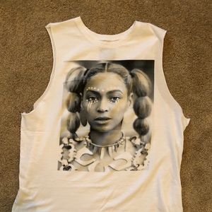 Beyoncé Tour White Tank Top